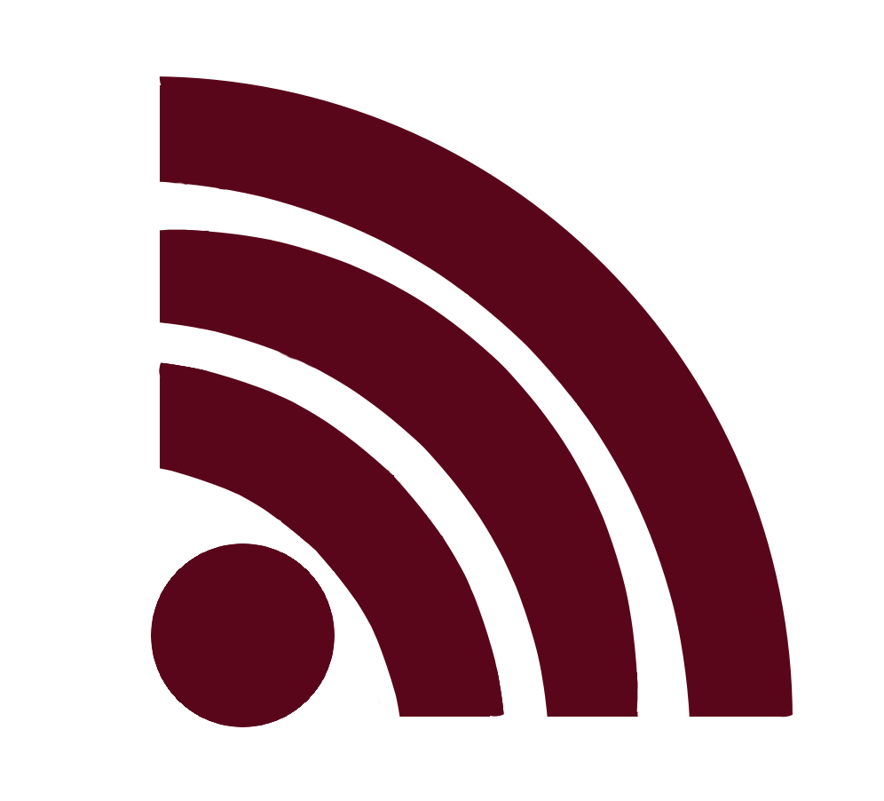 Maroon RSS Feed Icon