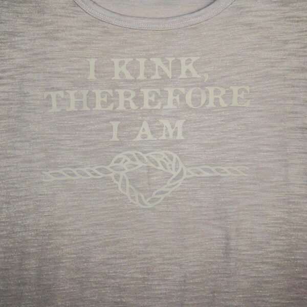 (S) Cream on Cream T-Shirt | I Kink Therefore I Am - Image 2