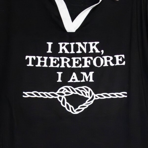 (L) Brown-Black-White Long-Sleeve Shirt | I Kink Therefore I Am Shirts & Sweatshirts - Image 2