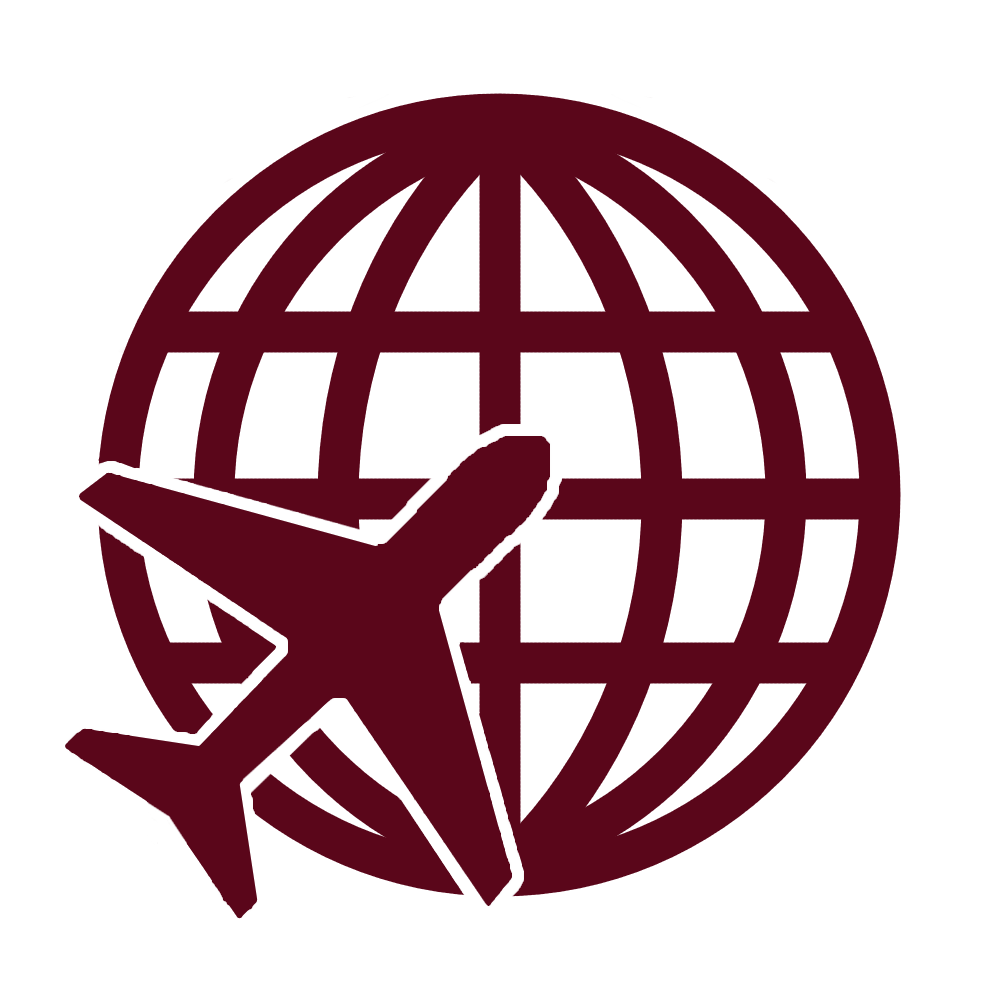 plane flying across a globe indicating Touring